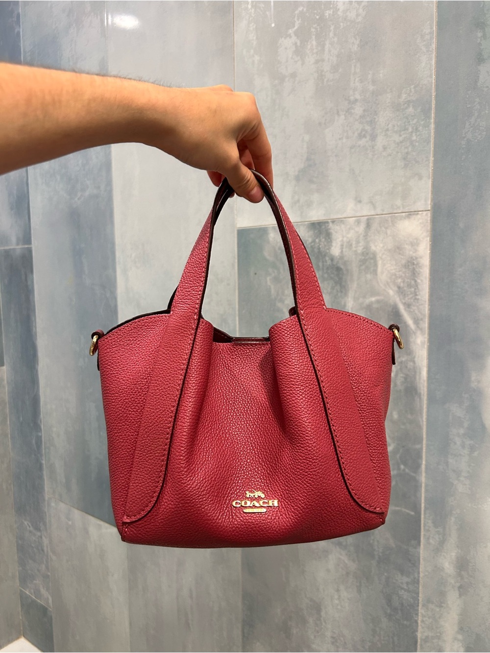 Coach Hadley Hobo 21 in Dusty Pink - Picture 2 of 8